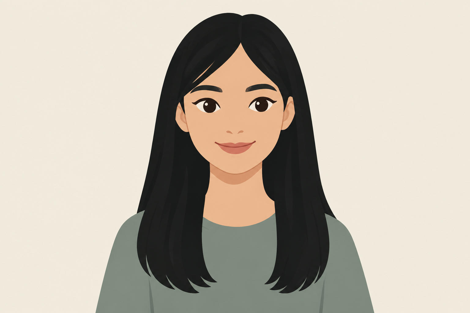 Illustration for black hair