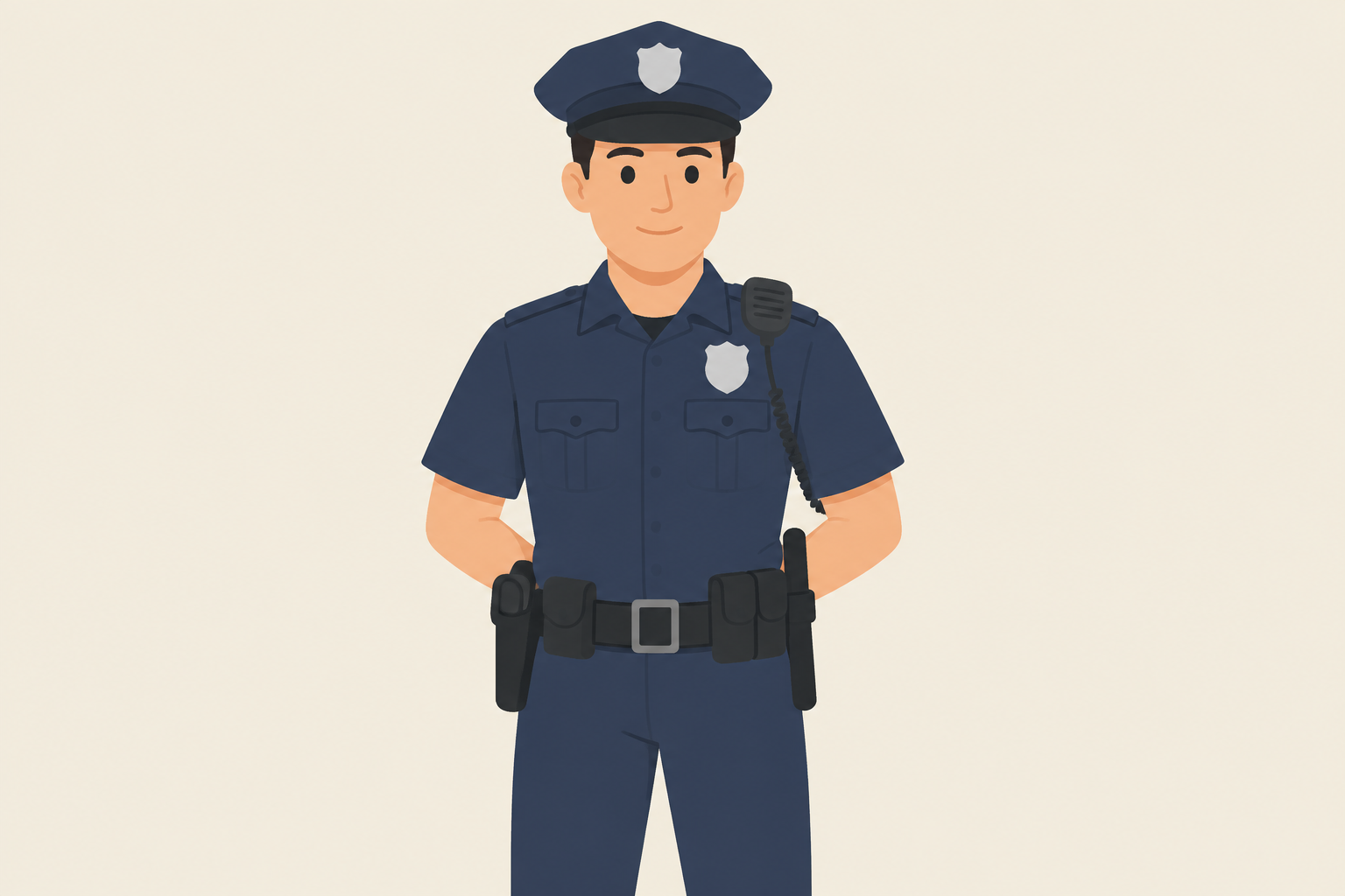 Illustration for police officer